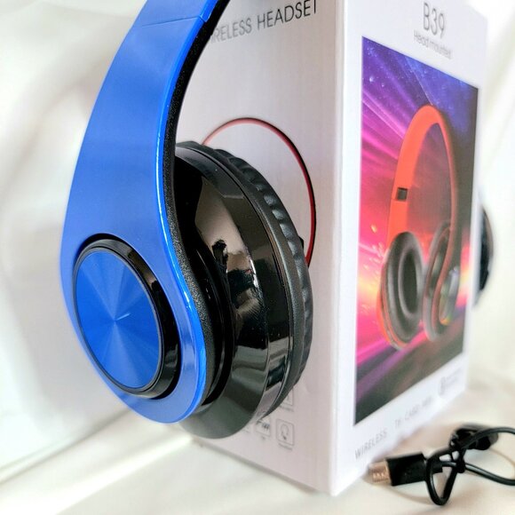 B39 NEW Wireless Headphones, Bluetooth Headset Noise Cancelling Microphone - Picture 2 of 4
